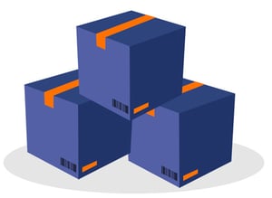 Illustration of a stack of boxes
