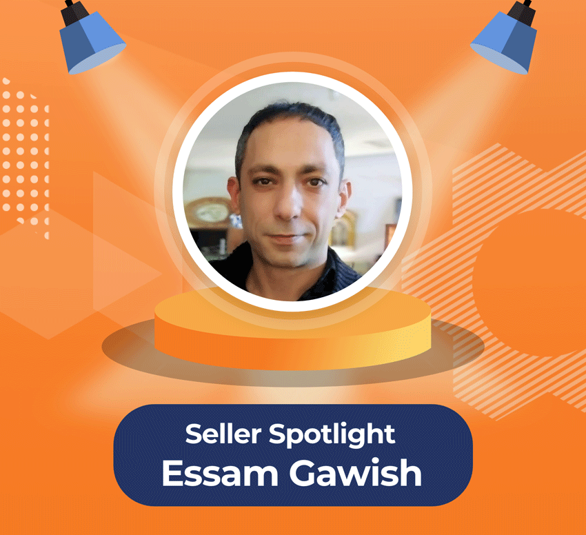 Spotlight image with Essam Gawish's headshot