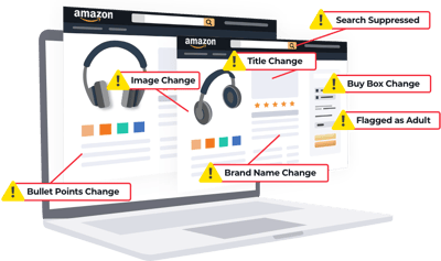 Illustration highlighting eComEngine's Amazon listing alerts