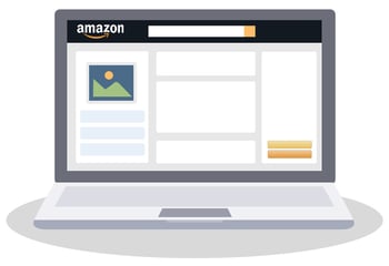 Illustration of an Amazon product detail page