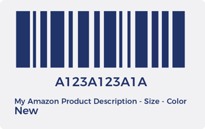 Barcode with Amazon product description
