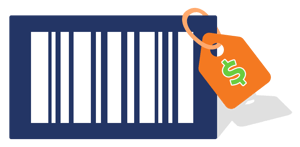 Barcode with price tag