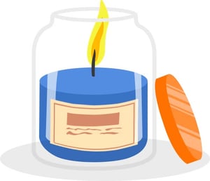 Candle in a jar