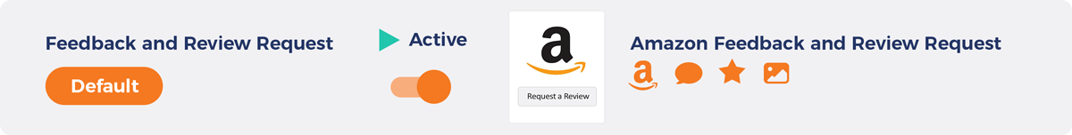 Amazon feedback and review request template campaign option in FeedbackFive