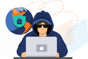 Hijacker using laptop