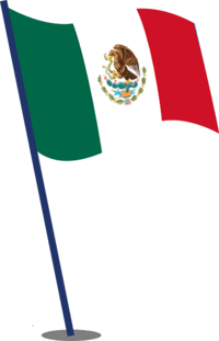 Mexican flag illustration