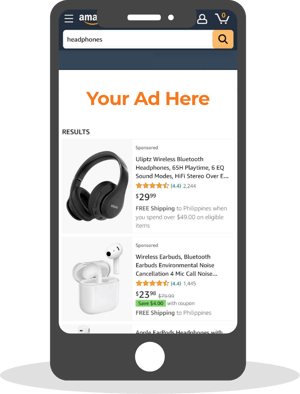 Mobile Amazon ad