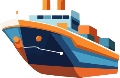 Ocean freight boat