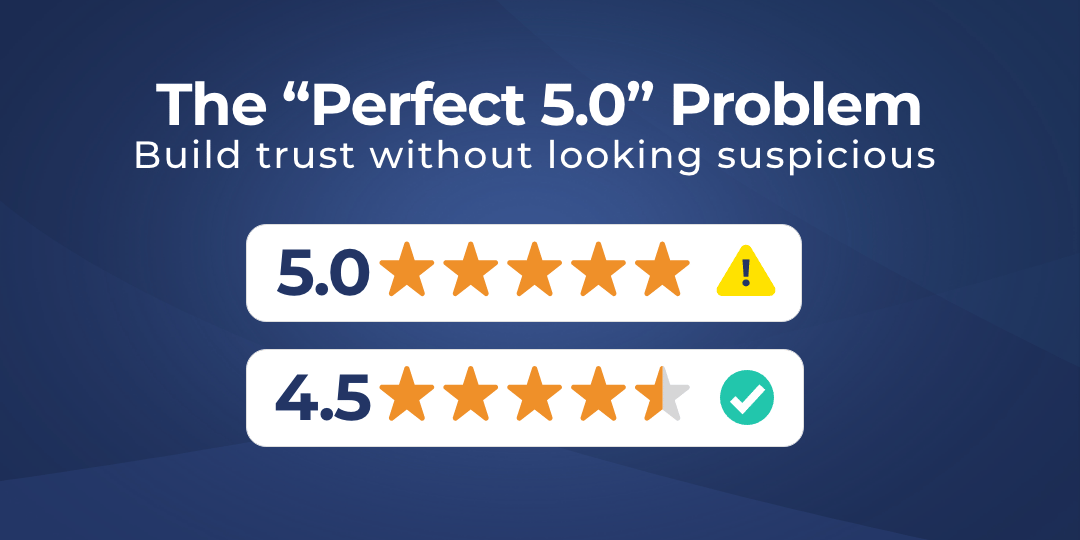 Illustration of 5.0 star rating compared to 4.5 star rating