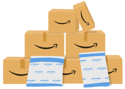 Amazon boxes and Prime packaging