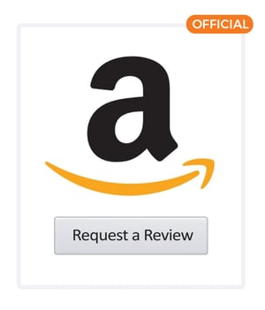 Amazon logo above Request a Review button
