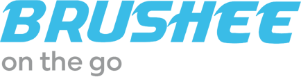 Brushee on the go logo Brushee on the go logo