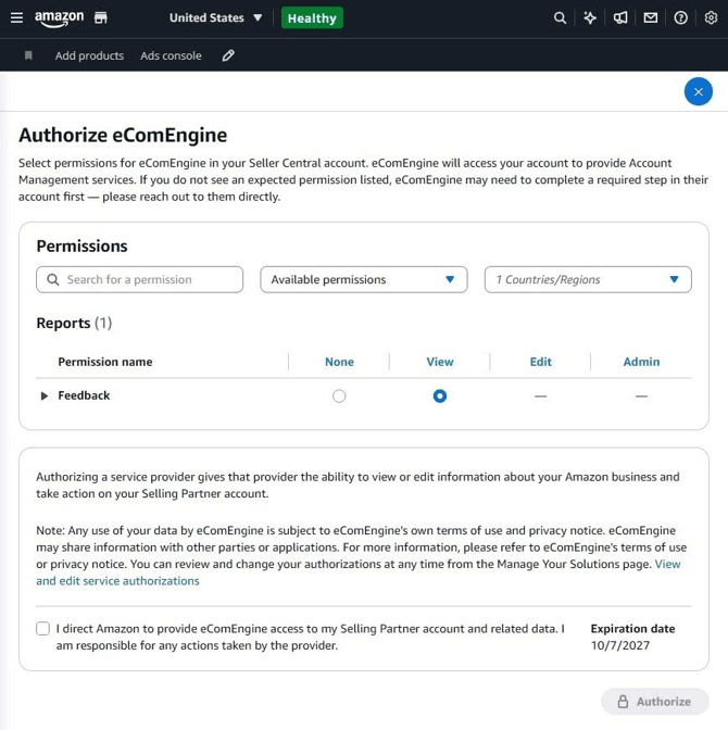 authorize-ecomengine