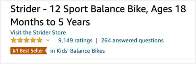 Product listing title for a bike