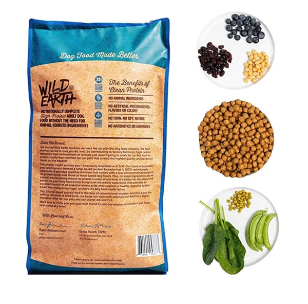 Amazon product image for dog food with graphics