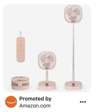 Promoted by Amazon ad on Pinterest