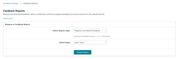 How to Use the Amazon Feedback Manager