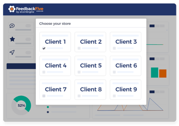 Client store management view in FeedbackFive