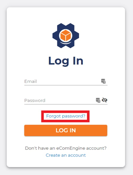 Box around the forgot password link on the FeedbackFive sign-in page