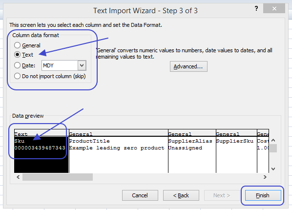 excel text import wizard column data format excel text import wizard column data format