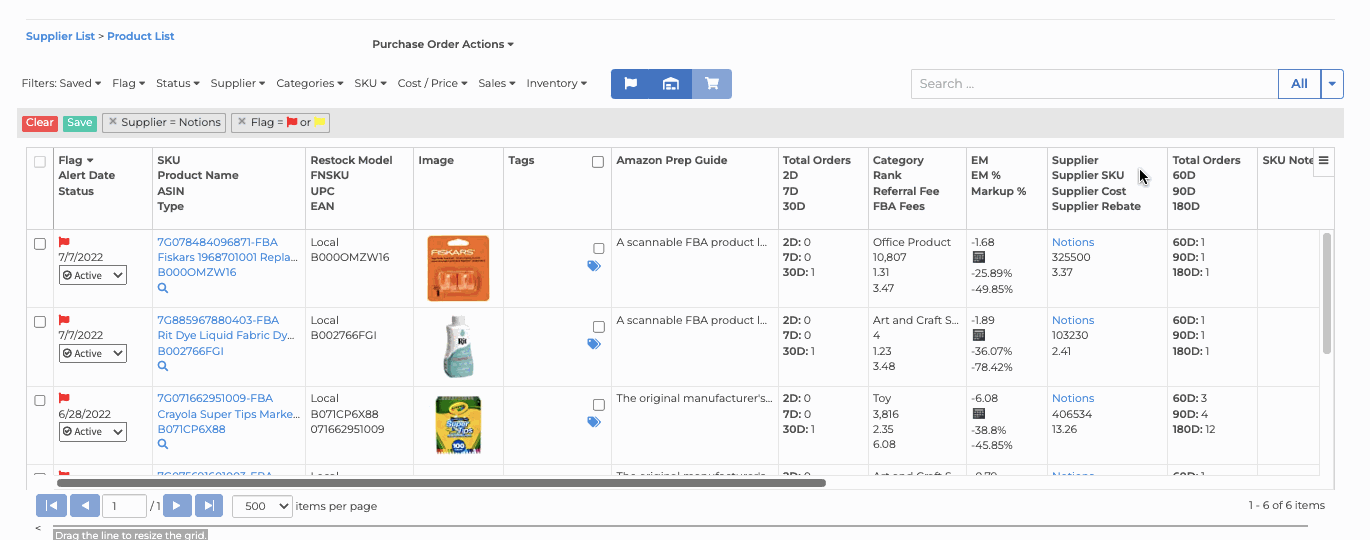 Restock Monitor Bot How can I customize my Restock Suggestions view?