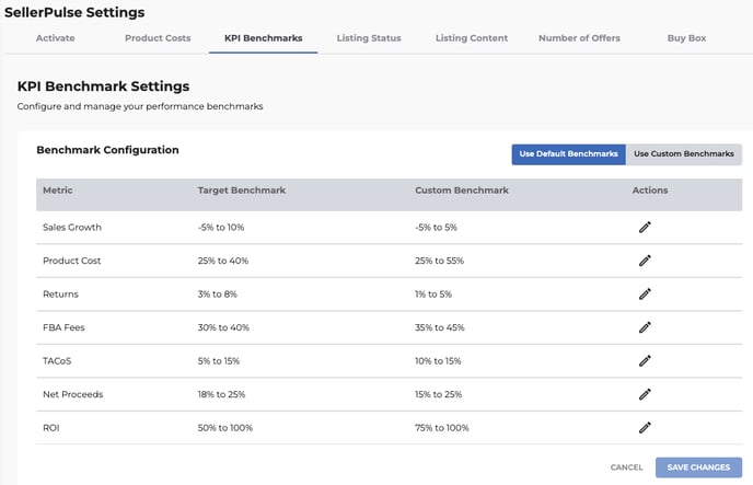 kpi-benchmark-settings