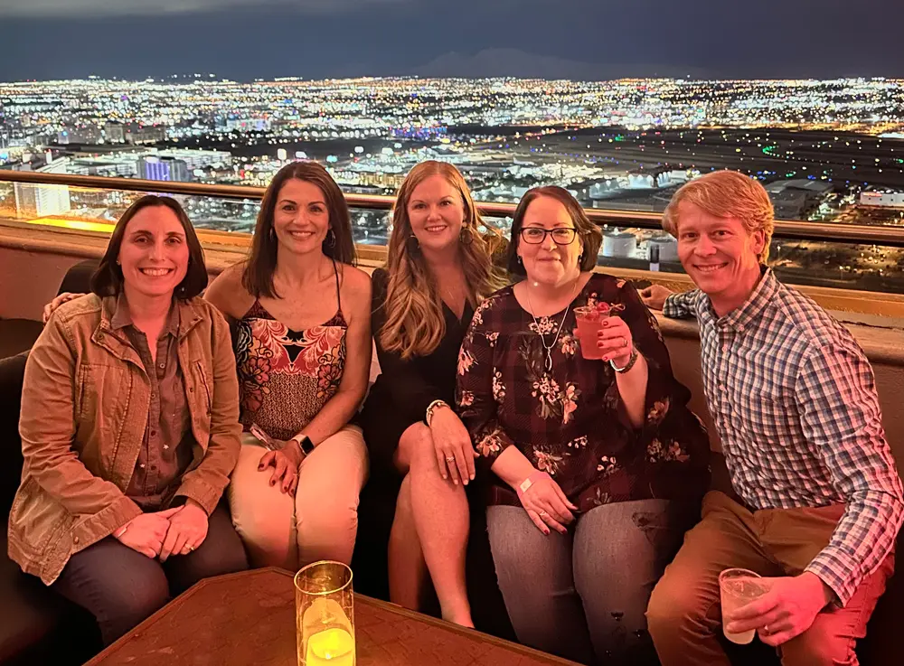 eComEngine employees at a social event following the Prosper Show