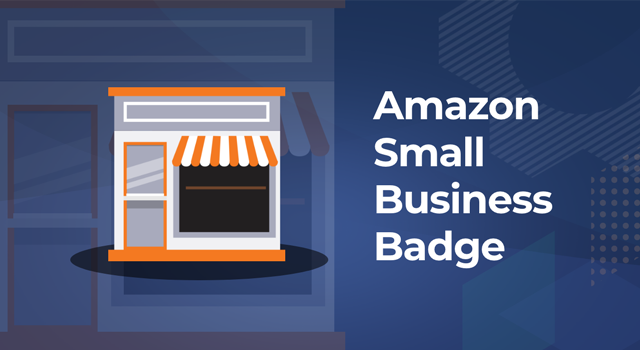 Business storefront with text, "Amazon Small Business badge"
