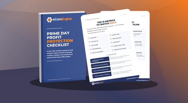 Downloadable PDF cover with title "Prime Day Profit Protection Checklist"