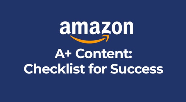 Amazon A+ content checklist