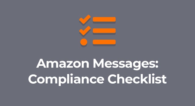 Amazon messages compliance checklist