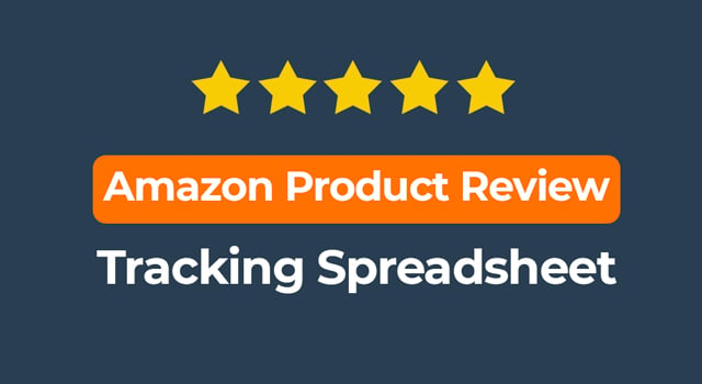 Amazon product review tracking spreadsheet