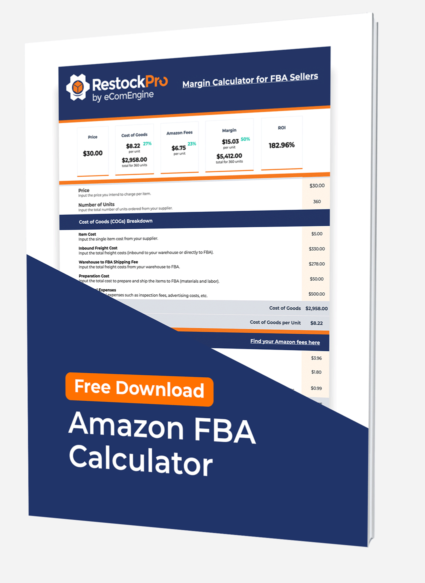 Free download Amazon FBA calculator