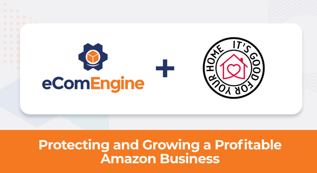 Company logos and text, "Protecting and growing a profitable Amazon business"