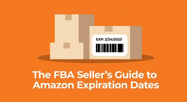 Stack of boxes and barcode with expiration date